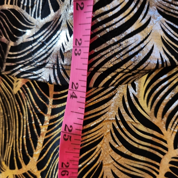 Masseys Abstract Print 2-piece Romper XL Metallic Material Very Unique! - Picture 5 of 15